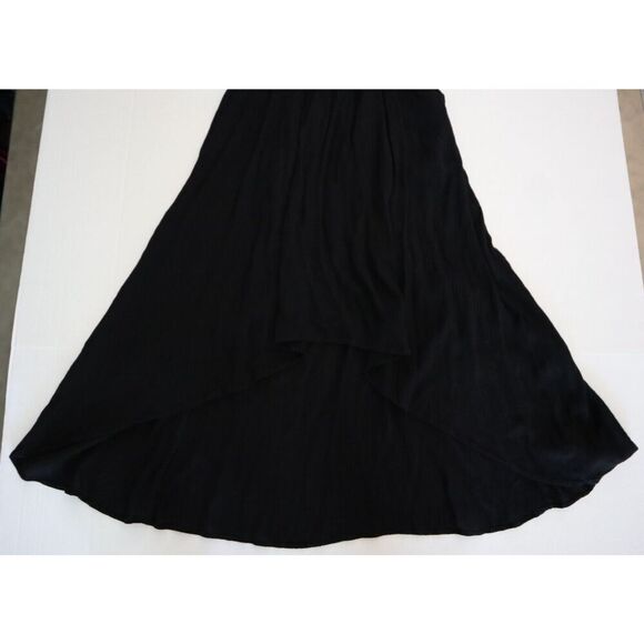 Free People Women's z 4 Black Embroidered Lonesome Dove High-Low Hem Dress - Picture 11 of 16